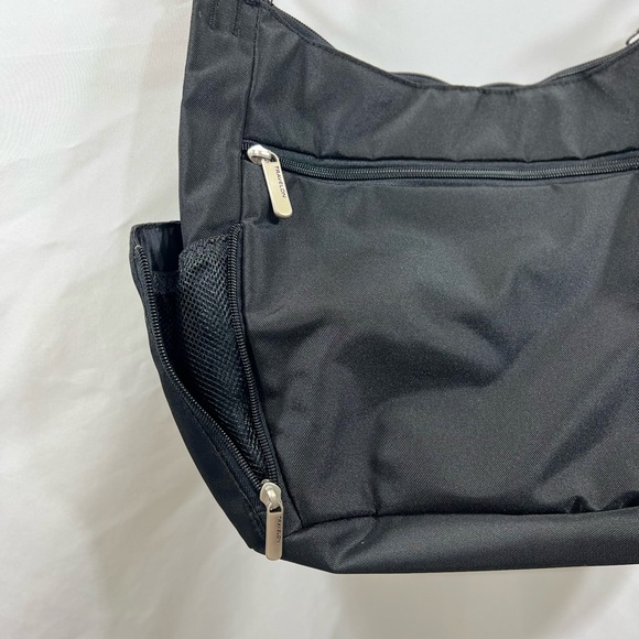 NWT TRAVELON Anti-Theft Classic Crossbody Bucket Black Bag - Picture 9 of 10